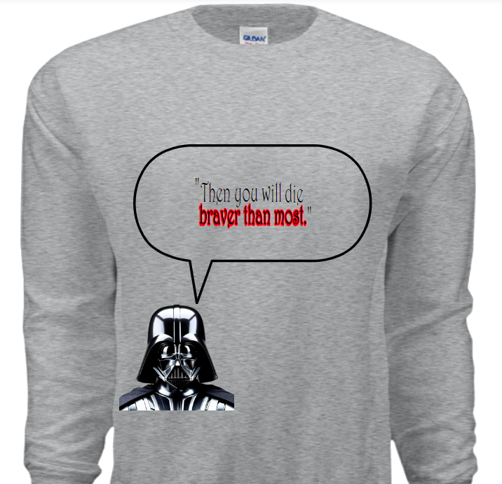 Darth Vader -"Braver Than Most" Sweatshirt image 1