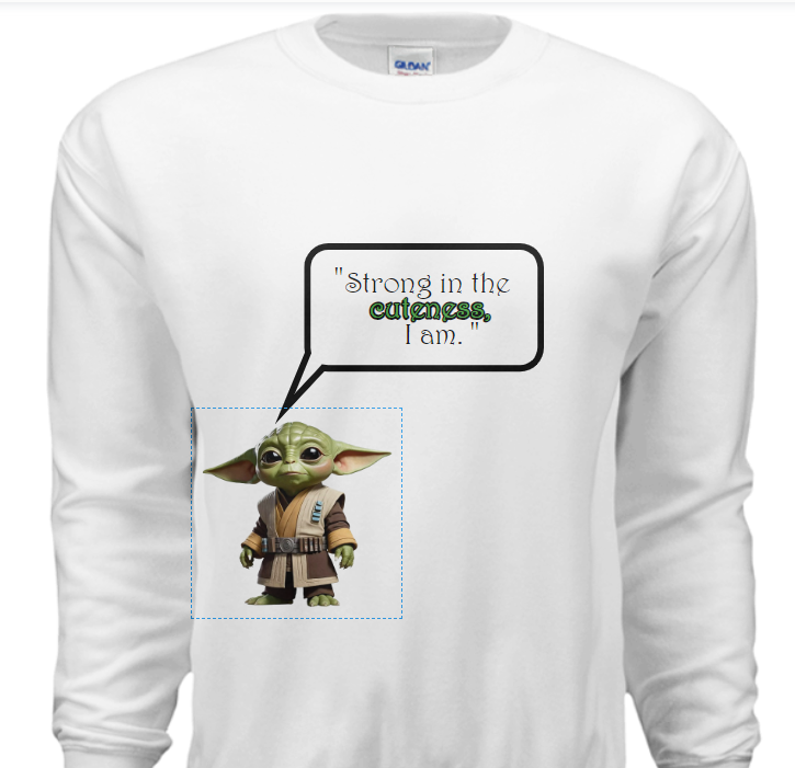 Baby Yoda - "Cuteness"-Sweatshirt image 2