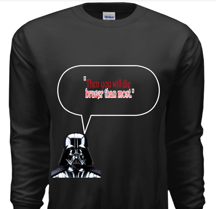 Darth Vader -"Braver Than Most" Sweatshirt image 2